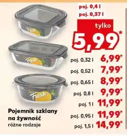 Kaufland Pojemnik szklany na żywność oferta