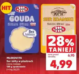 Kaufland MLEKOVITA Ser żółty w plastrach różne rodzaje oferta
