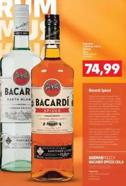 Kaufland BACARDI CARTA BLANCA, SPICED oferta