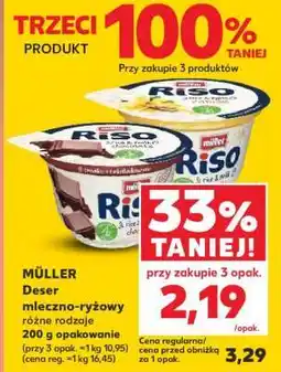 Kaufland MÜLLER Deser mleczno-ryżowy różne rodzaje oferta
