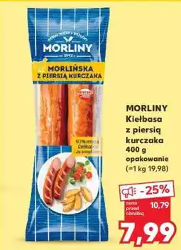 Kaufland MORLINY Kiełbasa z piersią kurczaka 400 g opakowanie oferta