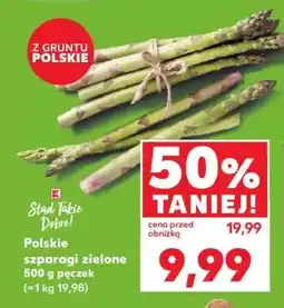 Kaufland Polskie szparagi zielone 500 g pęczek oferta