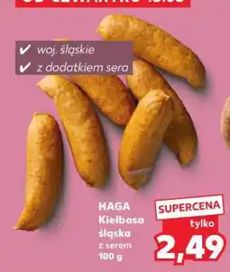 Kaufland HAGA Kiełbasa śląska z serem 100 g oferta