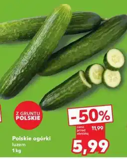 Kaufland Polskie ogórki, luzem 1 kg oferta