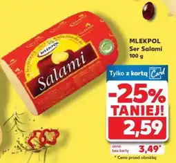 Kaufland MLEKPOL Ser Salami 100 g oferta
