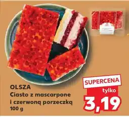 Kaufland OLSZA Ciasto z mascarpone i czerwoną porzeczką 100 g oferta