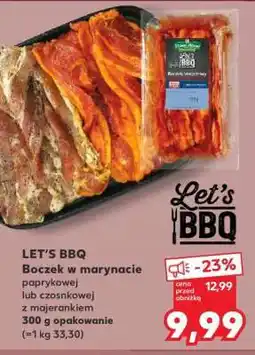 Kaufland LET’S BBQ Boczek w marynacie paprykowej lub czosnkowej z majerankiem oferta