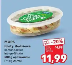 Kaufland MORS Filety śledziowe komandorskie lub gryfińskie oferta