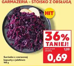 Kaufland Surówka z czerwonej kapusty z jabłkiem 100 g oferta