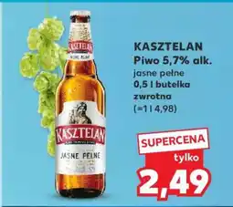 Kaufland KASZTELAN Piwo 5,7% alk. jasne pełne 0,5 l butelka zwrotna oferta