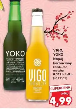 Kaufland VIGO, YOKO Napój herbaciany kombucha, matcha oferta