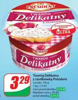 Dino Twaróg Delikatny z rzodkiewką Président oferta