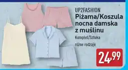 ALDI UP2FASHION Pizama/Koszula nocna damska z muślinu oferta