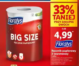 Lidl Ręcznik kuchenny gigarolka Floralys oferta
