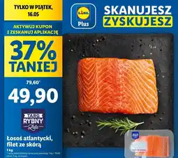 Lidl Łosoś atlantycki filet ze skórą Targ Rybny Lidla oferta