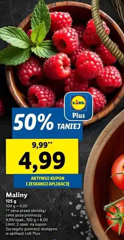 Lidl Maliny oferta