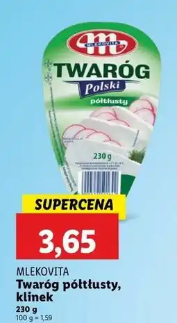 Lidl Twaróg półtłusty Mlekovita oferta