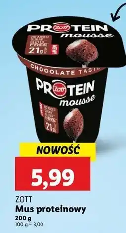 Lidl Mus czekoladowy Zott Protein oferta
