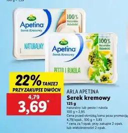 Lidl Serek kremowy pesto i rukola Arla Apetina oferta