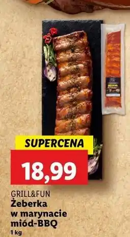 Lidl Żeberka w marynacie bbq Grill And Fun oferta