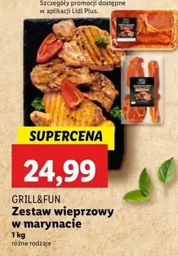 Lidl Zestaw wieprzowy w marynacie Grill And Fun oferta