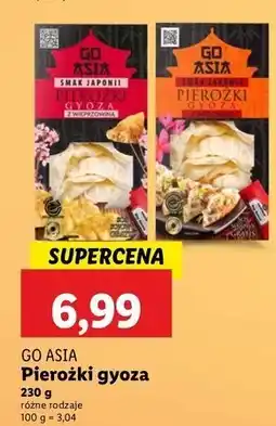 Lidl Pierożki gyoza z wołowiną Go Asia oferta