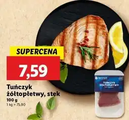 Lidl Tuńczyk żółtopłetwy stek Seamor oferta