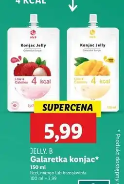 Lidl Galaretka konjac brzoskwiniowa Jelly.b oferta