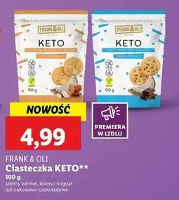 Lidl Ciasteczko keto kokos-czekolada Frank&Oli oferta