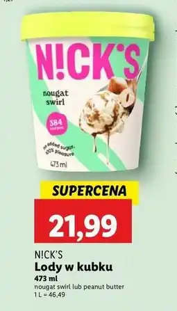 Lidl Lody nougat swirl N!Ck's oferta