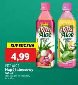 Lidl Napój aloesowy collagen Vita Aloe oferta
