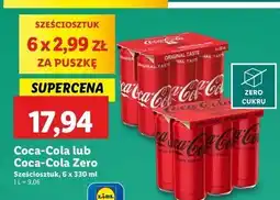 Lidl Napój Coca-Cola Zero oferta