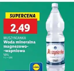 Lidl Woda gazowana Muszynianka oferta