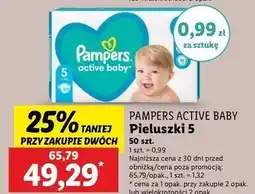 Lidl Pieluszki dla dzieci junior Pampers Active Baby oferta