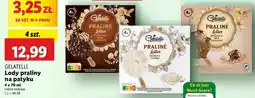 Lidl Lody praline hazelnut & milk chocolate Gelatelli oferta