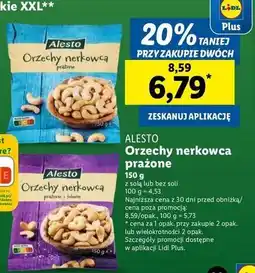 Lidl Orzechy nerkowca bez soli Alesto oferta