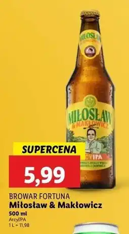 Lidl Piwo Miłosław & Makłowicz Arcyipa oferta