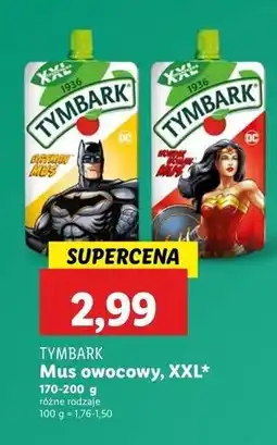 Lidl Mus wonder woman Tymbark oferta