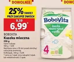 Lidl Kaszka mleczno-ryżowa waniliowa Bobovita oferta