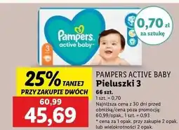 Lidl Pieluszki dla dzieci 3 midi Pampers Active Baby oferta