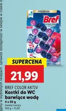 Lidl Zawieszka do wc świeże kwiaty Bref Color Aktiv (Wcześniej Blue Active) oferta