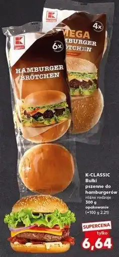Kaufland Bułki pszenne hamburger K-Classic oferta