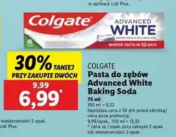 Lidl Pasta do zębów baking soda Colgate Advanced White oferta