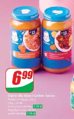 Dino Obiadek gulasz z warzywami wołowiną i ziemniaczkami Gerber Junior oferta