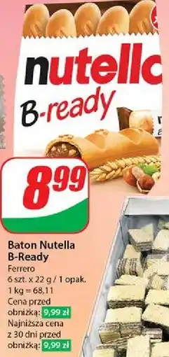 Dino Chlebki z nadzieniem Nutella B-Ready oferta