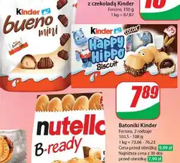 Dino Batoniiki kakaowe Kinder Happy Hippo oferta