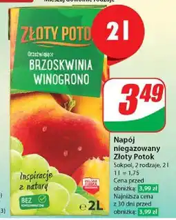 Dino Napój brzoskwinia- winogrono Złoty Potok oferta