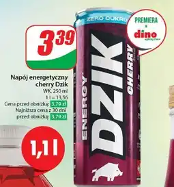 Dino Napój energetyczny cherry zero Wk Dzik oferta