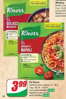 Dino Fix gulasz węgierski Knorr oferta