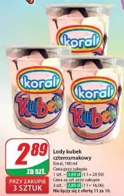Dino Lody kubek czterosmakowy Koral Kubek Czterosmakowy oferta